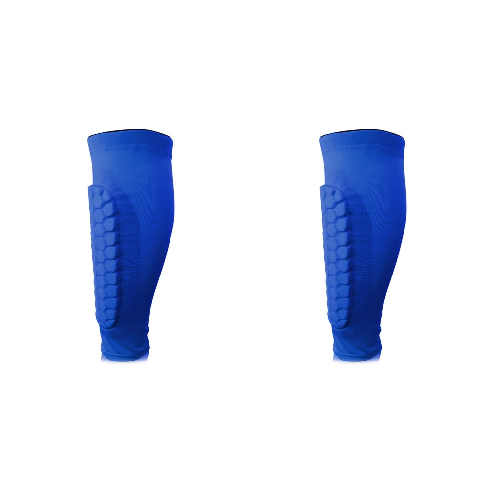 1-2pc Honeycomb Lower Leg Guards Anti-collision Outdoor Sport Leg Protective Gear Sweat-absorbing Quick-drying Workout Accessory