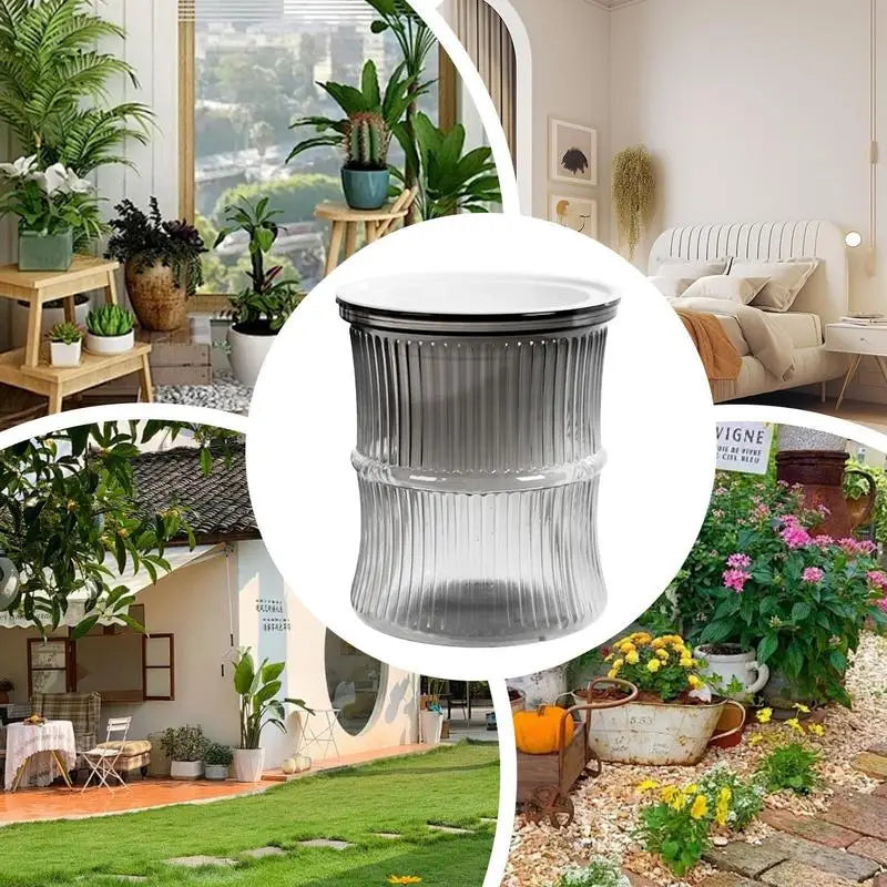 Indoor Plants Watering Pots Small Potted Plants Containers Water Reservoir Pots Leak-Proof Self-Watering Pots For Balcony