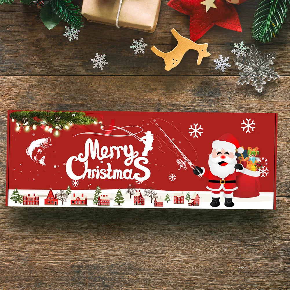 Fishing Pole Set Full Kits with Telescopic Fishing Rod and Spinning Reel Fishing Lures Hooks Travel Pole Set Xmas Gifts for Men