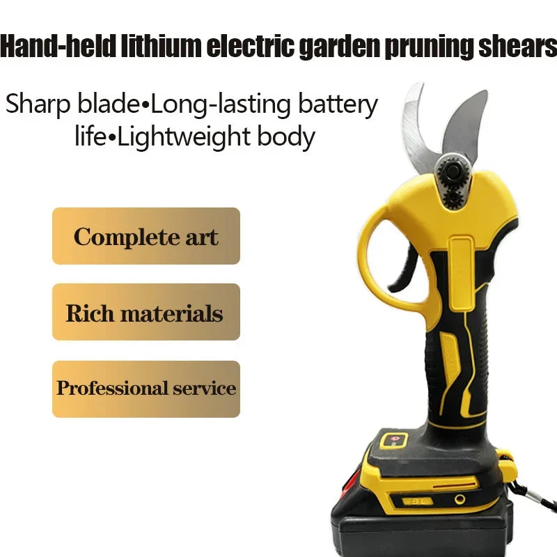 Pruning Shears For Gardening With 4cm Pruning Shear Blade And Rechargeable Battery