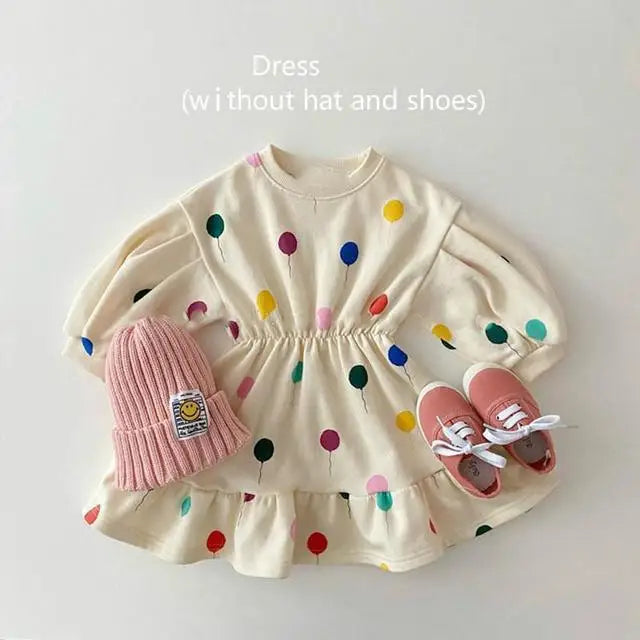 Toddler Baby Clothing Sets For Infant Baby Boys Clothes Set Balloon Sweatshirt+Pants 2pcs Outfit Kids Costume 2024 Autumn Winter