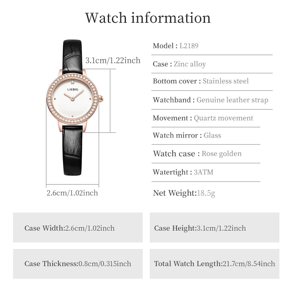 Luxury Women's Quartz watch Fashion Brand Wristwatch Female Waterproof Casual Male Clock Relogio Feminino