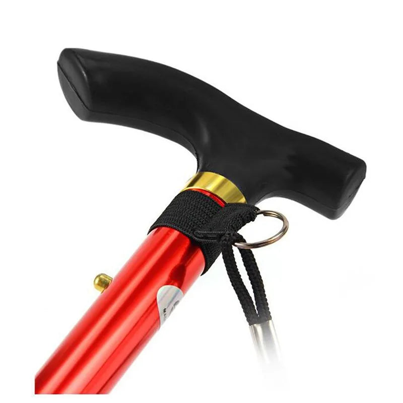 Hiking Camping Mountaineering Poles Walking Stick Telescopic Baton Trekking Poles Folding Cane Crutches Pole Unisex