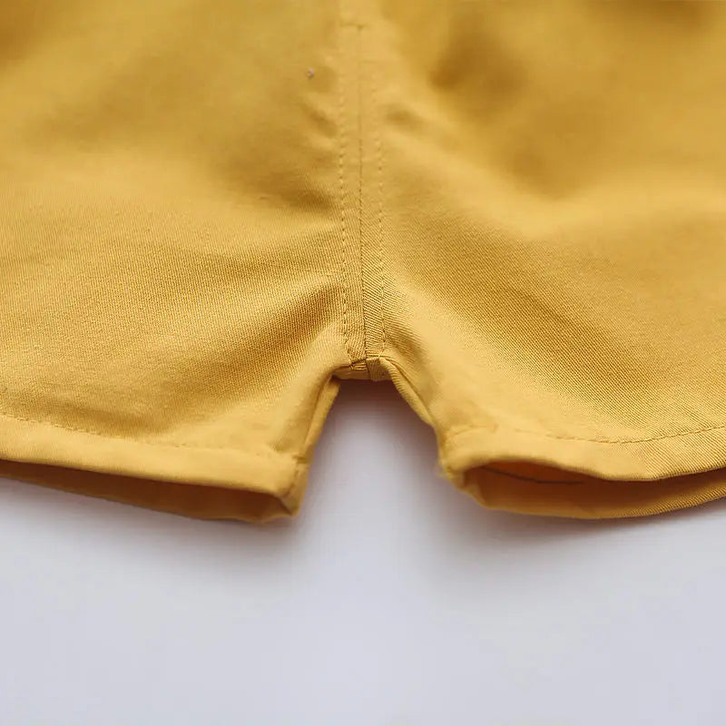 Summer Toddler Baby Boys Girls Short Sleeve Solid Jacket Clothes Set Solid Boys Girl Casual Shorts 2pcs Suit Cute Kids Outfits