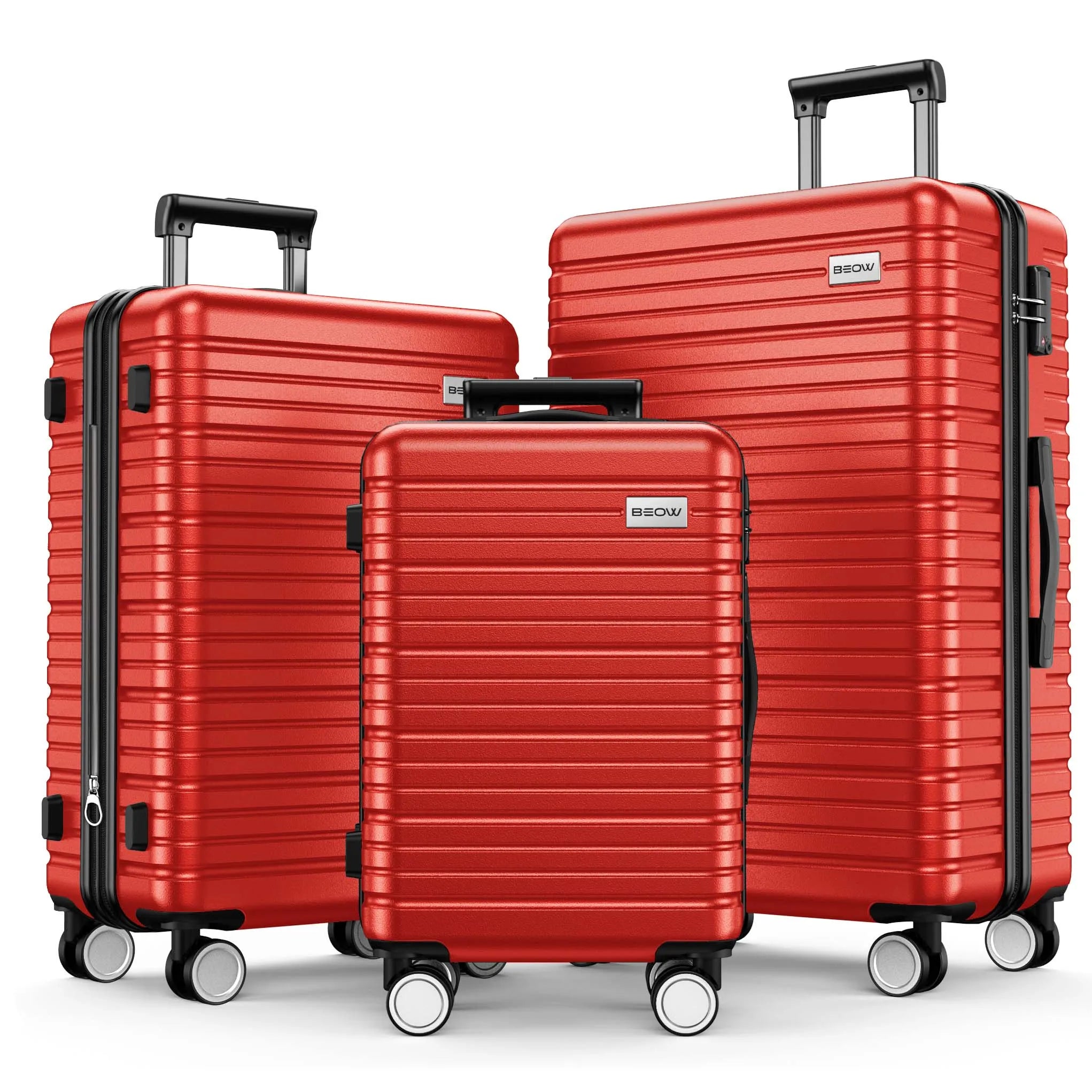 Luggage Sets 3 Piece 20/24/28 Inch Expandable Hardside Lightweight Durable Suitcases with Spinner Wheels, TSA Lock For Women Men