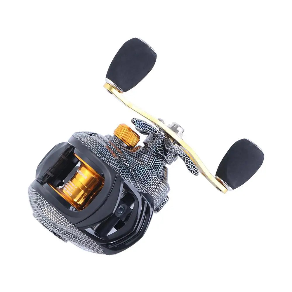 Carp Fishing Accessories Right Hand 7.2:1 Carbon Fiber Baitcasting Reel 10KG Max Drag Spinning Reel Fishing Wheel