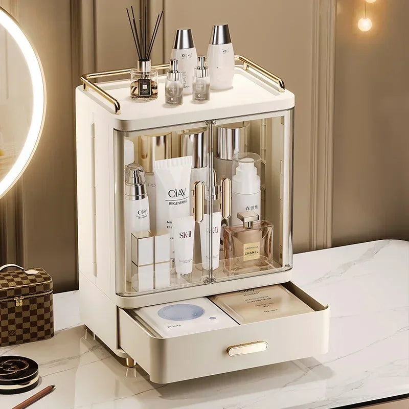 Storage Box Cosmetics Desktop Large Capacity Makeup Brush Dust Rack Premium Skin Care Product Storage Box