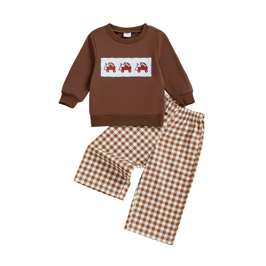 Toddler Boy Autumn Outfit Striped Print Hoodie and Denim Jeans Set for Baby Boys Long Sleeve Clothes 2 Piece Set