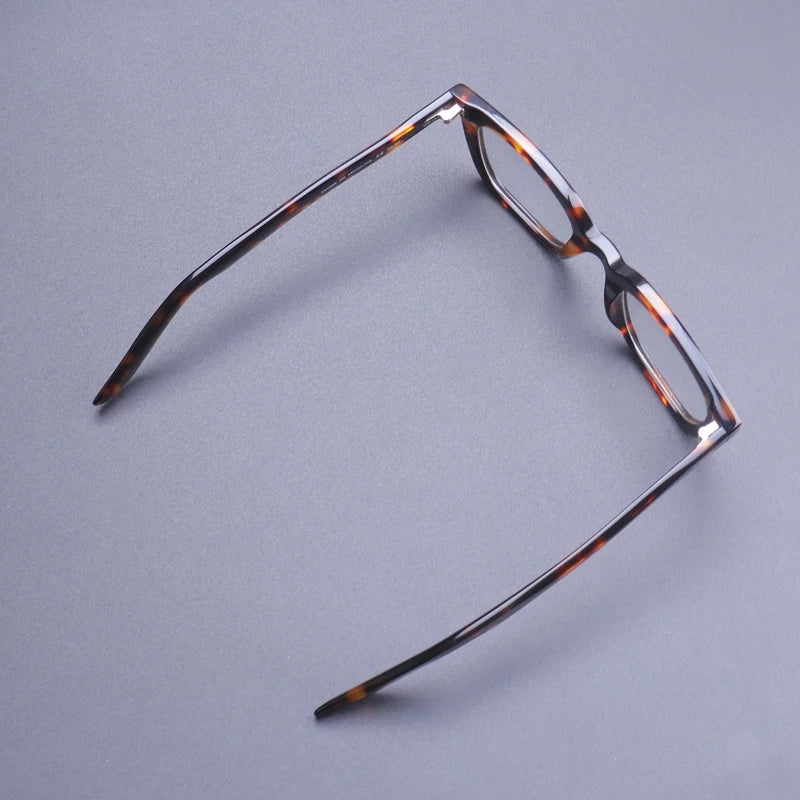Handmade Acetate Glasses Frame Men Vintage Square Ultra Light Rivet Eyeglasses Frame Women Retro Luxury Brand Designer Eyewear