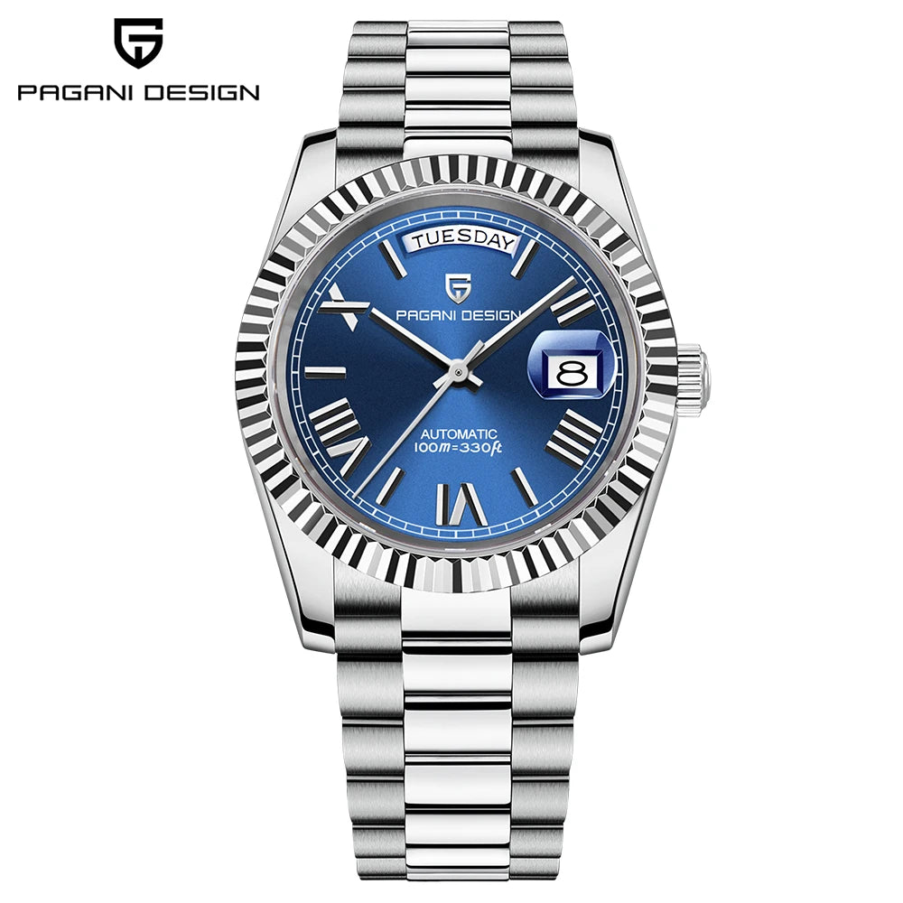 PAGANI DESIGN 2025 DD40 Men's Watches Luxury Automatic Watch Men AR Sapphire Glass Mechanical Wristwatch Men 10Bar Japan NH36A