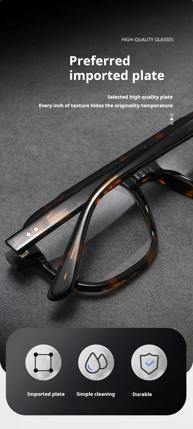 TFTB Fashion Trend Pilot Glasses Men Double Beam Acetate Ultralight Retro Optical Prescription Eyeglasses Frame Women 140mm