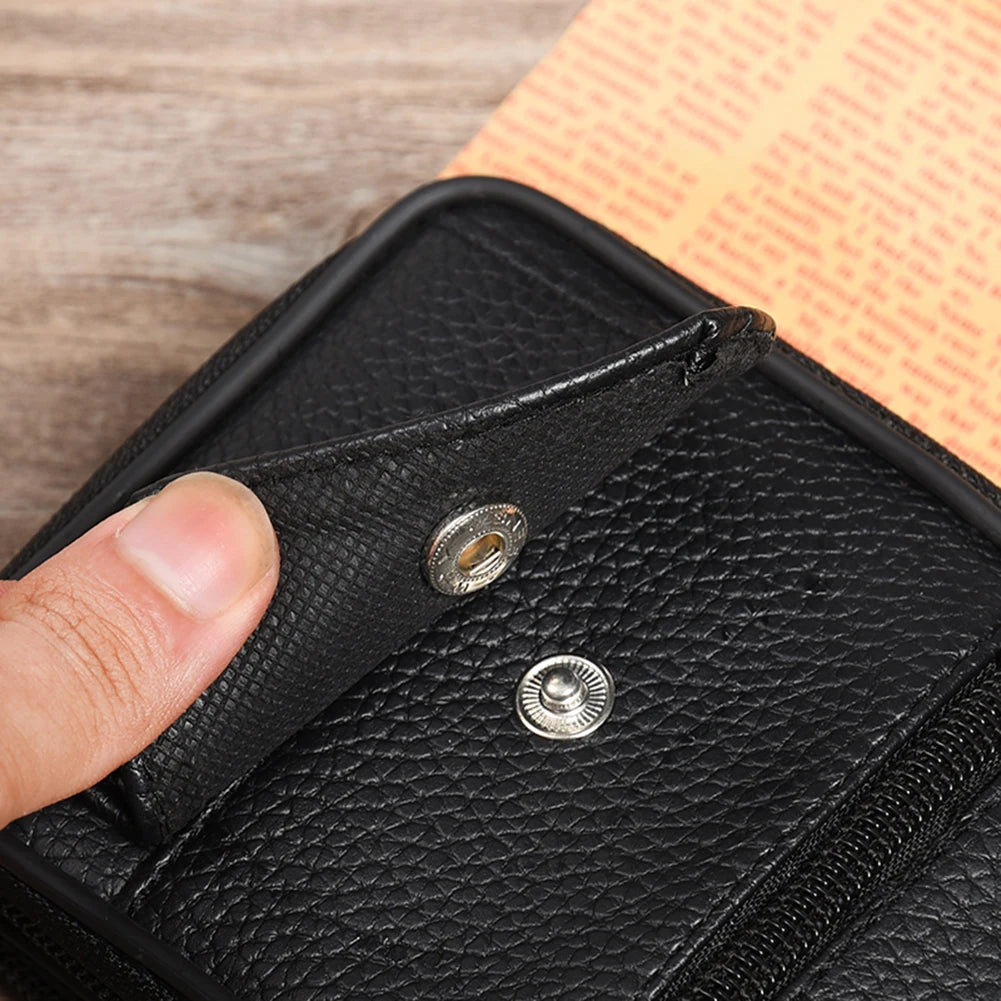 Men Waist Fanny Pack Multifunctional Shoulder Bag Zipper Belt Bum Pouch Coin Key Pouch Outdoor Purse Camping Hunting Bag