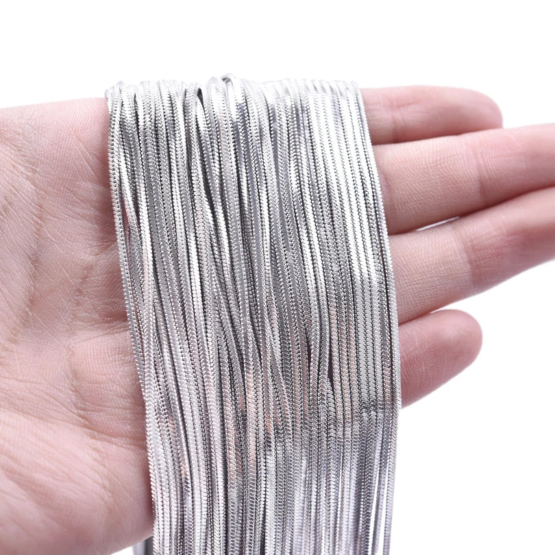 Wholesale 45/50/60/70cm Snake Chain Necklace Stainless Steel Necklaces For Women Men Accessories Vintage Jewelry Collares Hombre