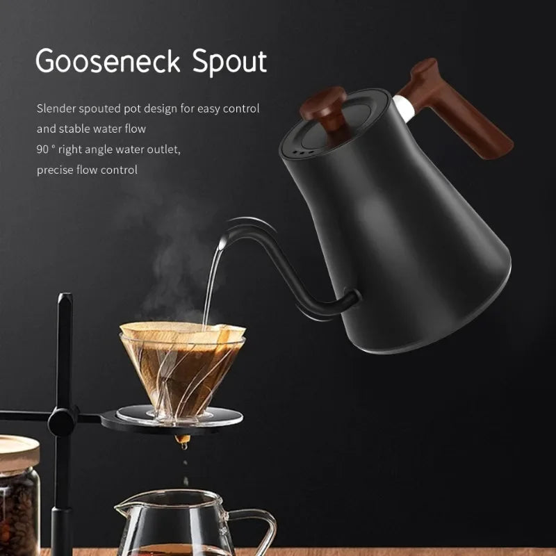 900ML Intelligent Constant Temperature Electric Kettle Hand Brewed Coffee Pot Gooseneck Pot Used for Brewing Milk Powder