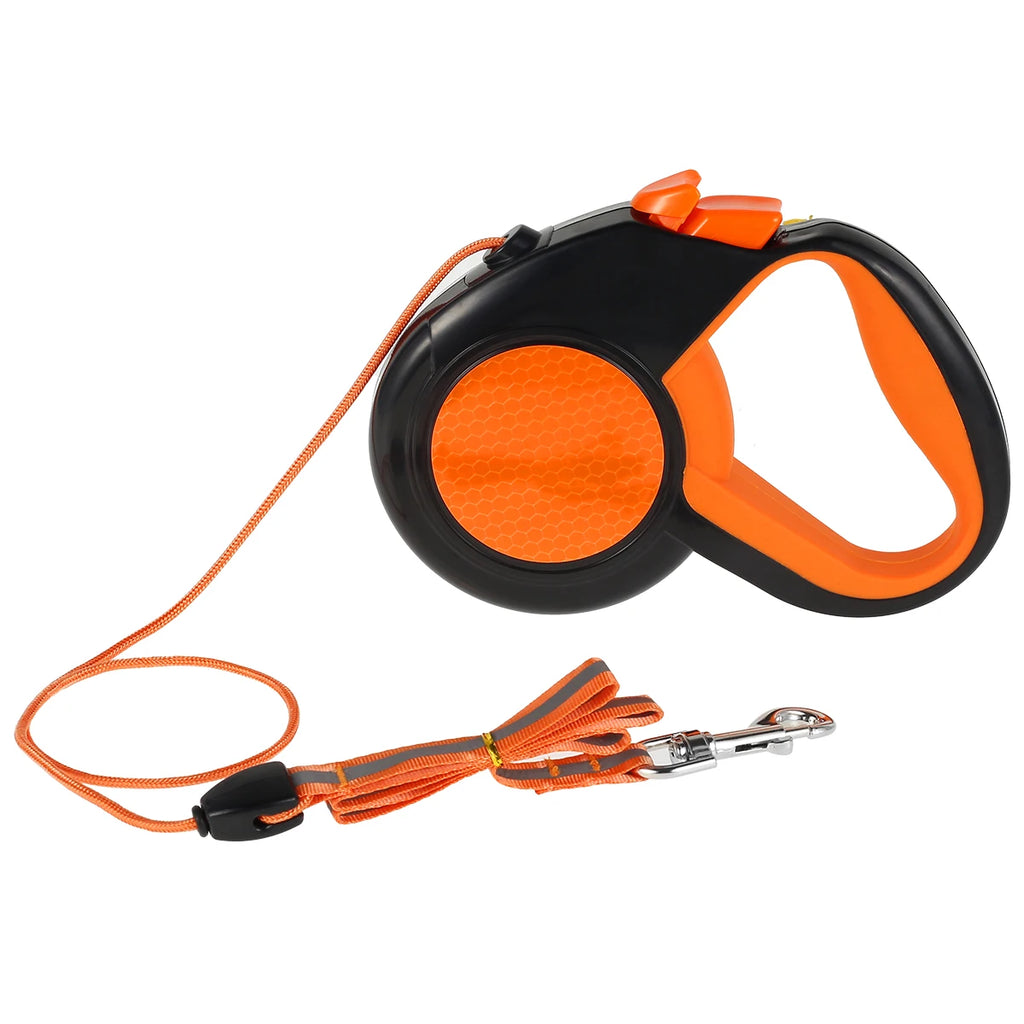 8M Retractable Dog Lead Heavy Duty Pet Walking Leash with Strong Reflective Tape Non-Slip Handle for Small Medium Large Dogs