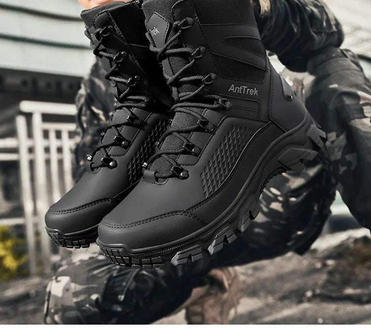 Hiking Shoes Men Outdoor Anti-slip Breathable Comfortable Casual Sports Shoes Men Thick-soled Shock-absorbing Combat Boots Men