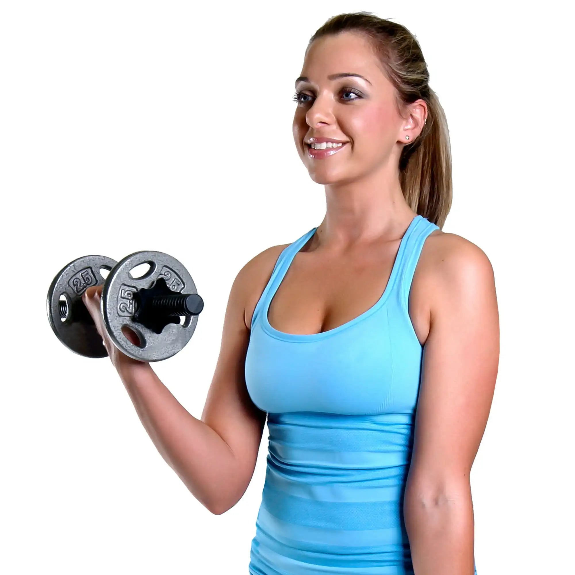 10lb Standard Weight Lifting Grip Plate, Pair,Made of solid cast iron