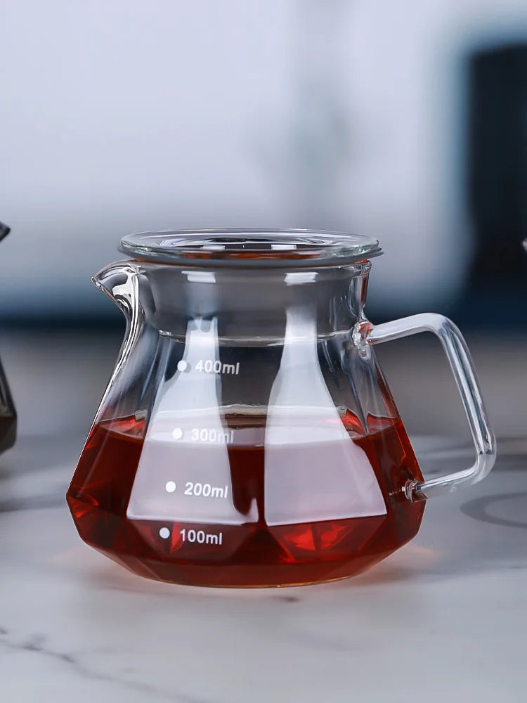 Coffee Obsidian Diamond Hand-brewed Coffee Sharing Pot Filter Cup Cloud Hand-brewed Coffee Pot Set