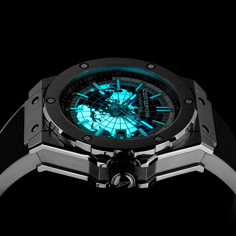 2025 Men's Automatic Watches Classic Multifunctional Mechanical Watch For Mens Business Stainless Steel Clock Waterproof Reloj