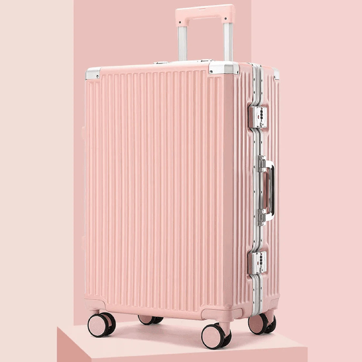Trolley Luggage 20 24 26 28 英寸 Aluminum Frame Rolling Luggage Case Travel Suitcase on Wheels Combination Lock Carry on Luggage