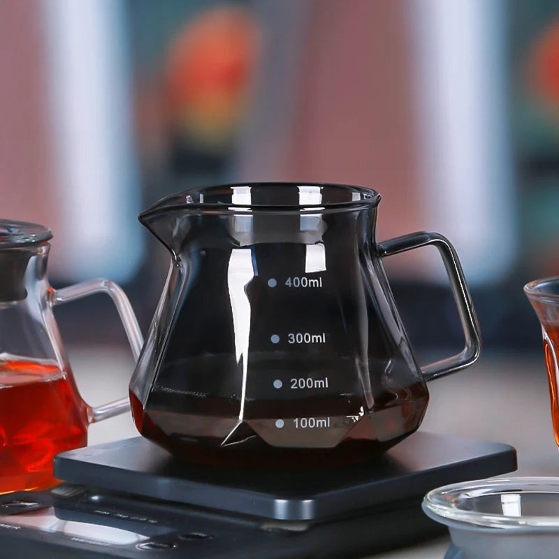 Coffee Obsidian Diamond Hand-brewed Coffee Sharing Pot Filter Cup Cloud Hand-brewed Coffee Pot Set