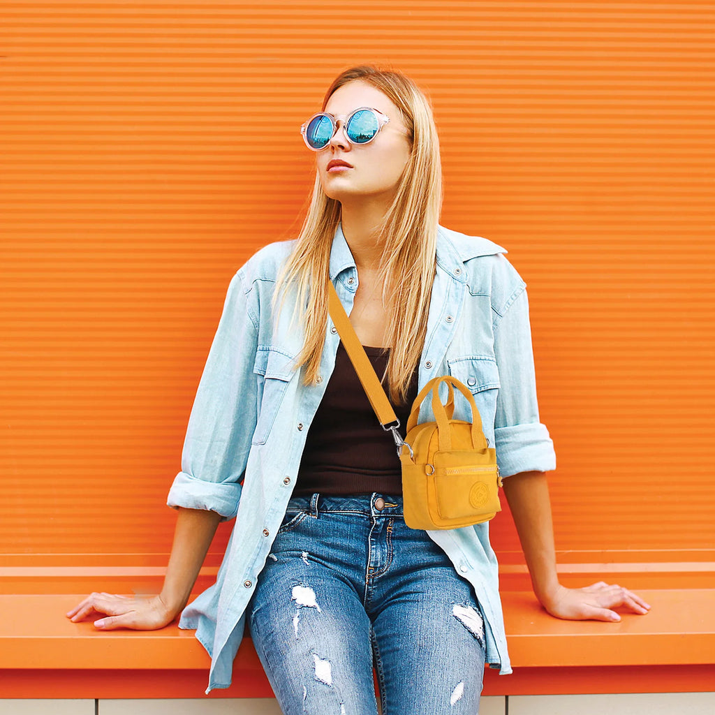 Y2K Women's Crossbody Bag Waterproof Lightweight Stylish Mini Tote & Messenger Shoulder Bag with Zipper Casual Compact Handbag