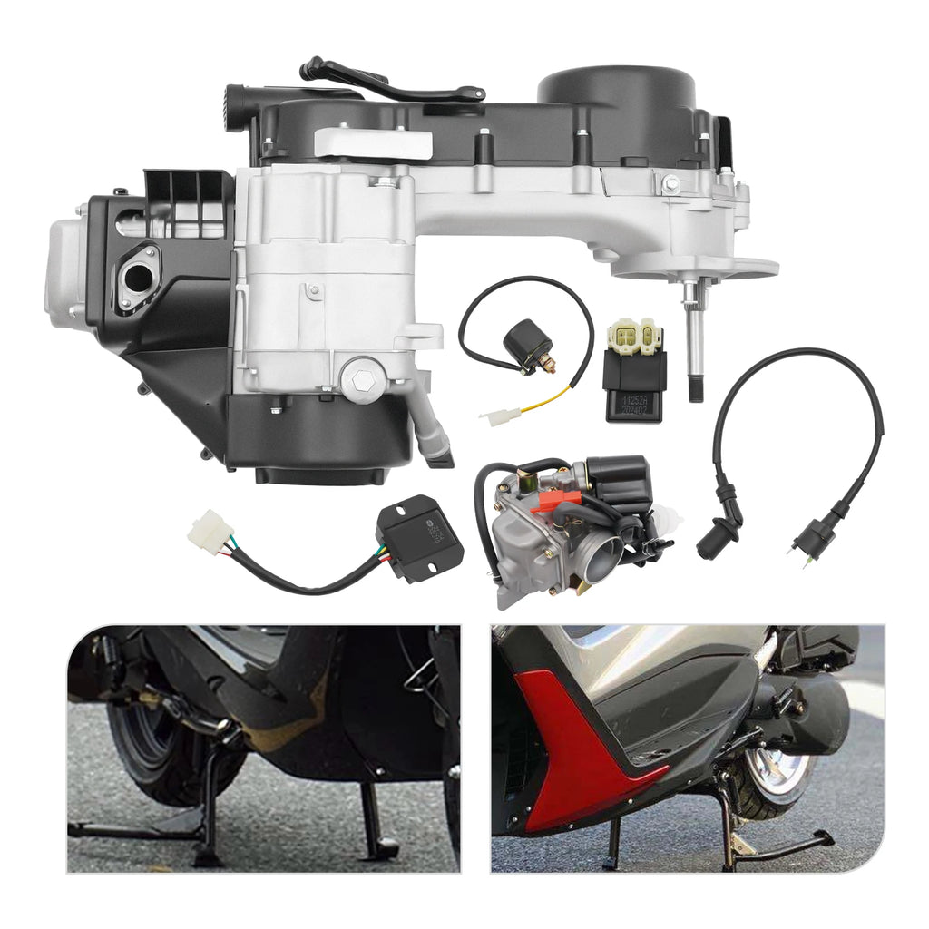 GY6 150cc CVT Engine Motor 8 Gears Cylinder Scooter Engine Motor Long Case Scooter Engine Motor Kit