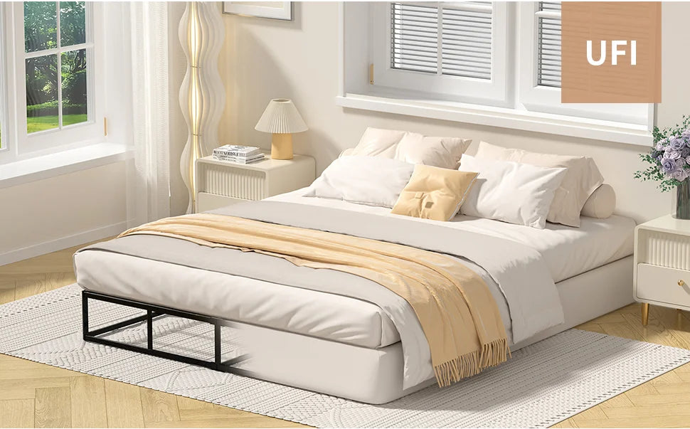 7-Inch Height, UFI Basic Model Intelligent Mattress Box Spring, Noiseless Steel Frame, Anti-Slip Design, Easy to Assemble, Iron