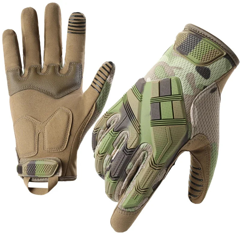 Tactical Gloves for Men,Touchscreen Motorcycle Gloves with Soft Shell&Palm Pad for Cycling Hunting Camping Climbing