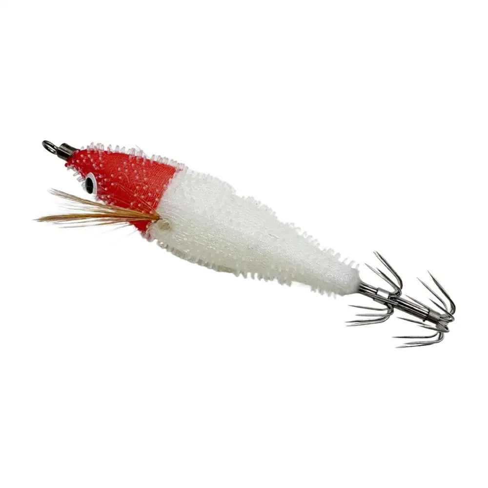 7.5cm horizontal Squid Jigs Fishing Lure Artificial Squid Hook Plated Jigging Baits For Sea Fishing Cuttlefish Luminous