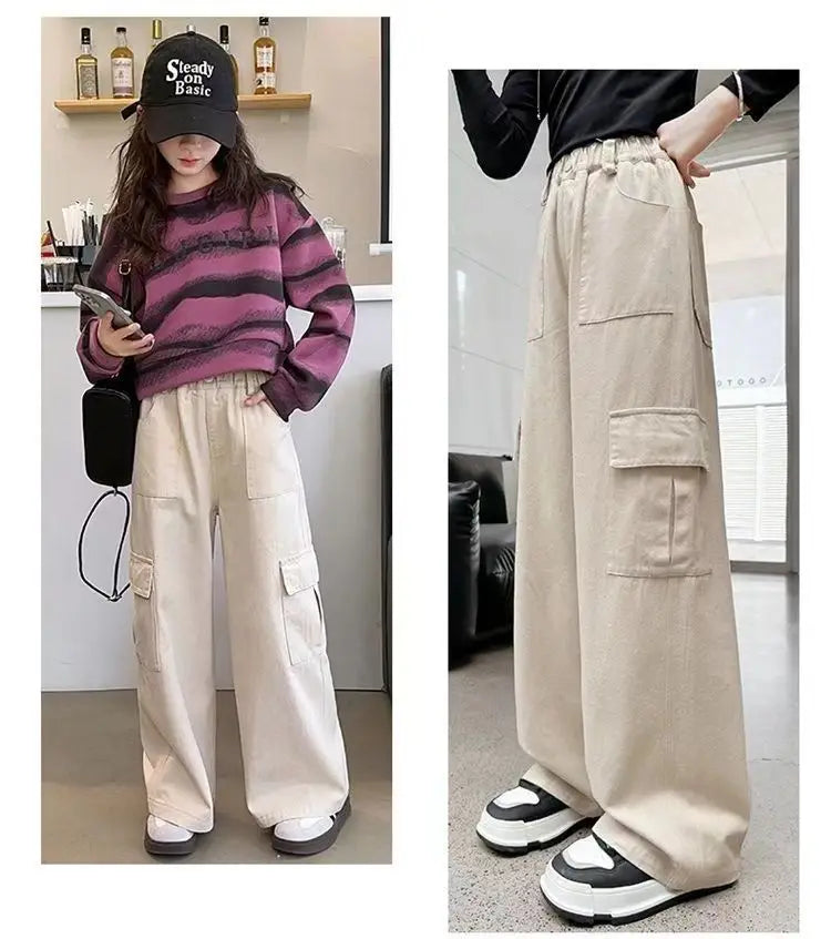 2025 autumn spring Girls clothes Sweatshirt Kids teens dress top Child striped letters hooded tracksuit 4 6 7 8 9 10 11 12 year