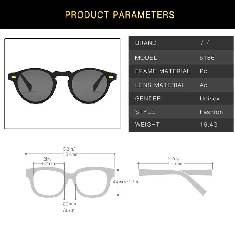 Men Fashions Oval Small Sunglasses Clear Classic Sun Glasses Trends for Transparent Shades for Women Street Fashion Sunglasses