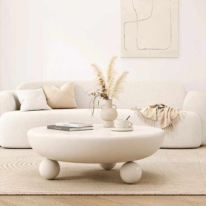 Living Room Coffee Tables Luxury Modern Design Nordic Minimalist Coffee Tables Round Wood Tavolino Da Salotto Home Furniture