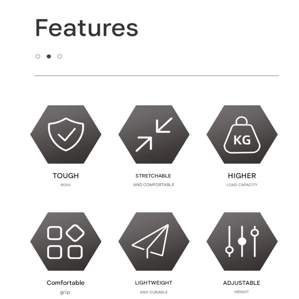 Lightweight Foldable Trekking Pole with Rubber Tip, 4-Section Adjustable Hiking Stick, Non-Slip Design for Hiking, Walking & Out