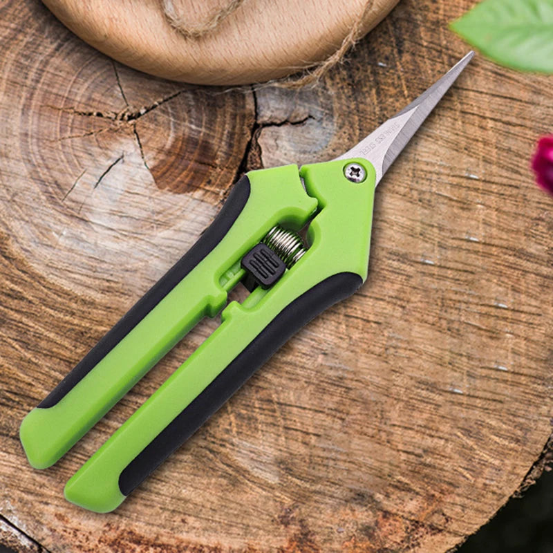 Garden Pruning Shears Orchard Picking Scissors Potted Trim Weed Branches Garden Flower Sharp Scissors Gardening Hand Tools