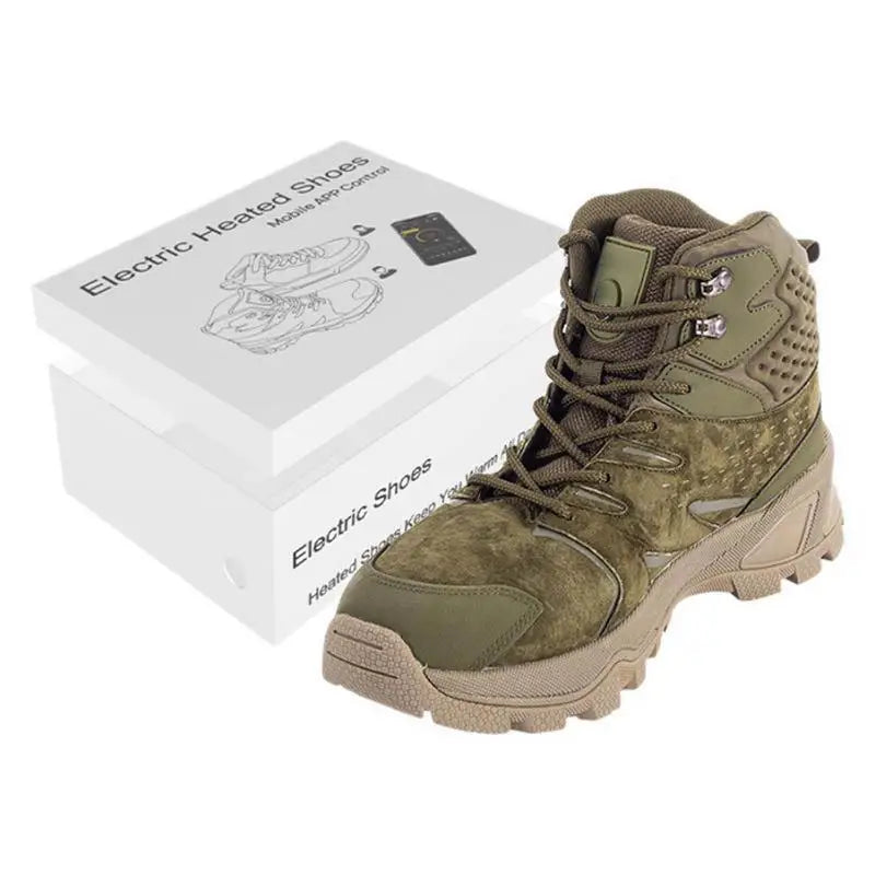 Heated Boots Foot Warmer Temperature Controlled Heating Shoes 4000mah Battery Non-slip Sole Temperature Controlled Heating Shoes