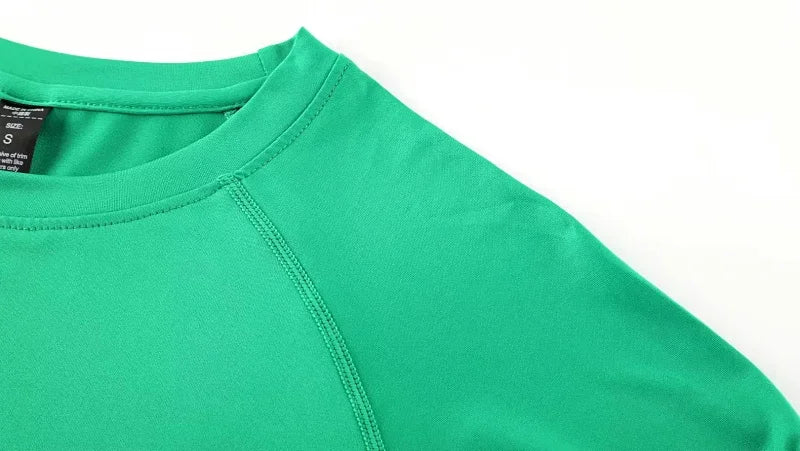 Men Long Sleeve Slim Tops Tees Sportswear Gym Fitness Compression T-shirt Running Football Jersey Outdoor Jogging Tight Quick