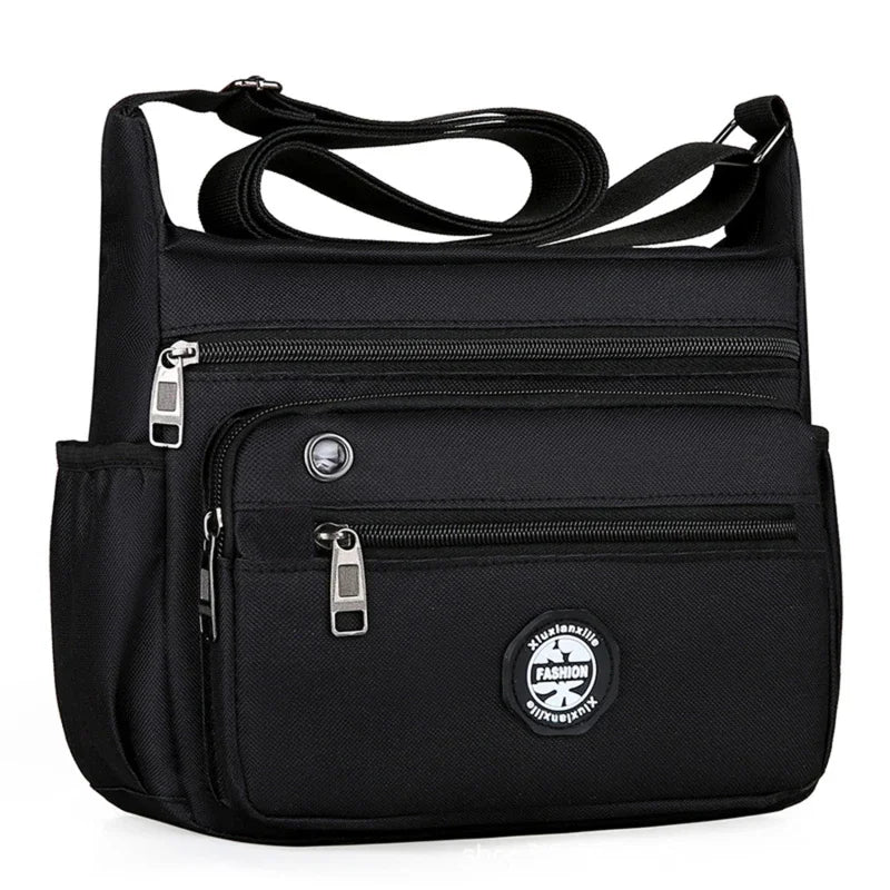 New Men's Crossbody Bag Leisure Oxford With Zip Shoulder Bag Multi-function Portable Simple Crossbody Mobile Phone Bag