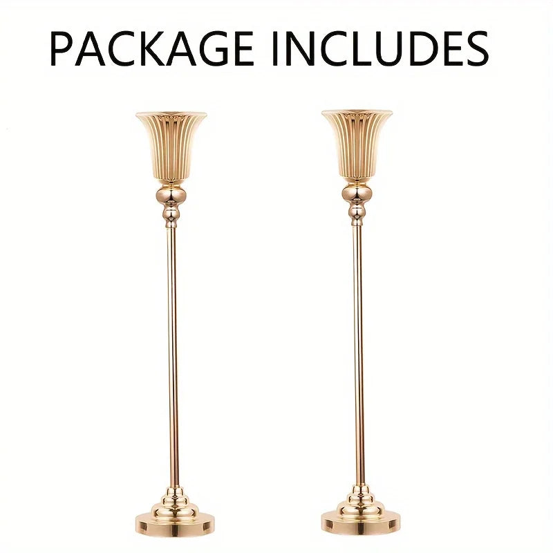 Wedding Centerpiece Vase, Floor Vase - 32.5 Inch Multi-Purpose Metal Vase for Party Events, Christmas and Halloween Decorations