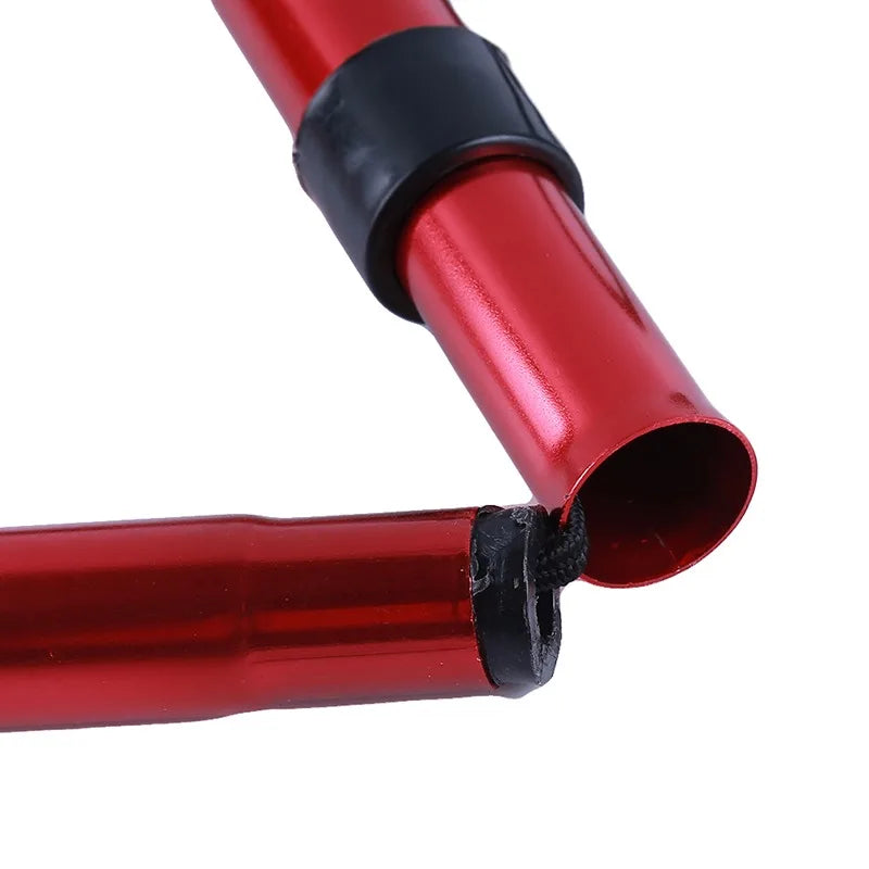 Hiking Camping Mountaineering Poles Walking Stick Telescopic Baton Trekking Poles Folding Cane Crutches Pole Unisex