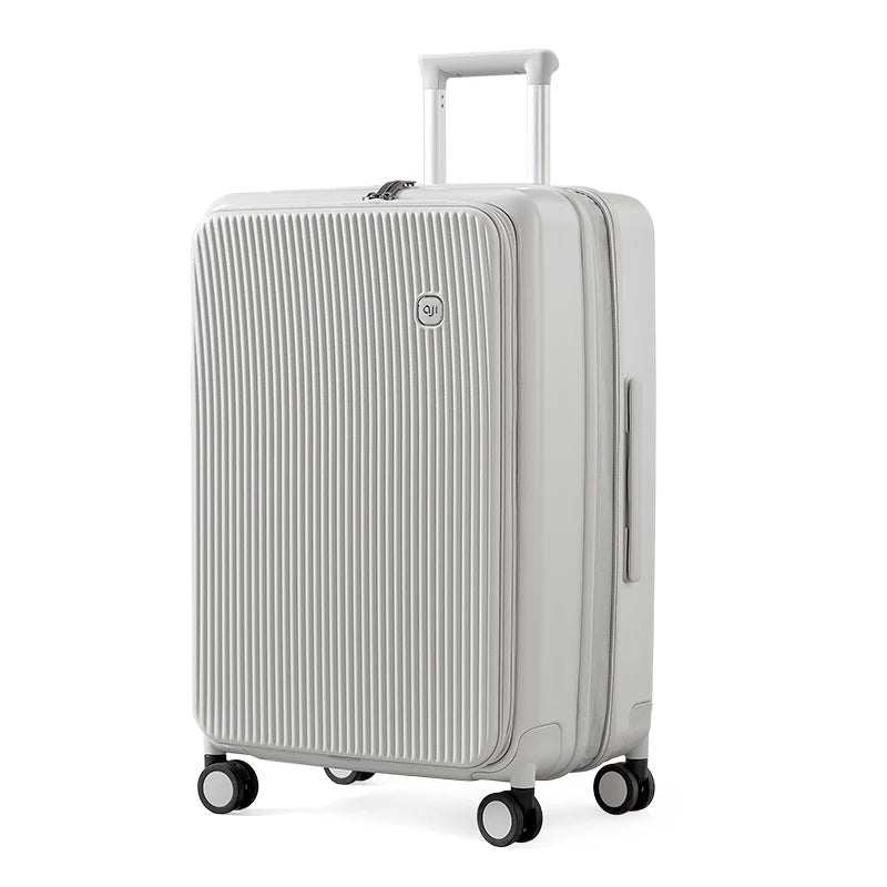 AJI Luggage Travel Suitcase New Design Side Opening Lid With 40mm Expanding Capacity Business Suitcases On Wheels For Women Men
