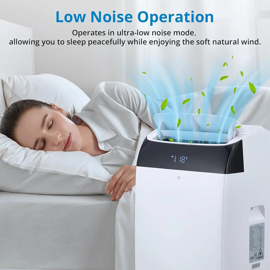Portable Air Conditioner 14000BTU with Sleep Mode Auto Swing with Cooling Dehumidifier Fan Modes for Bedroom Office Living Room