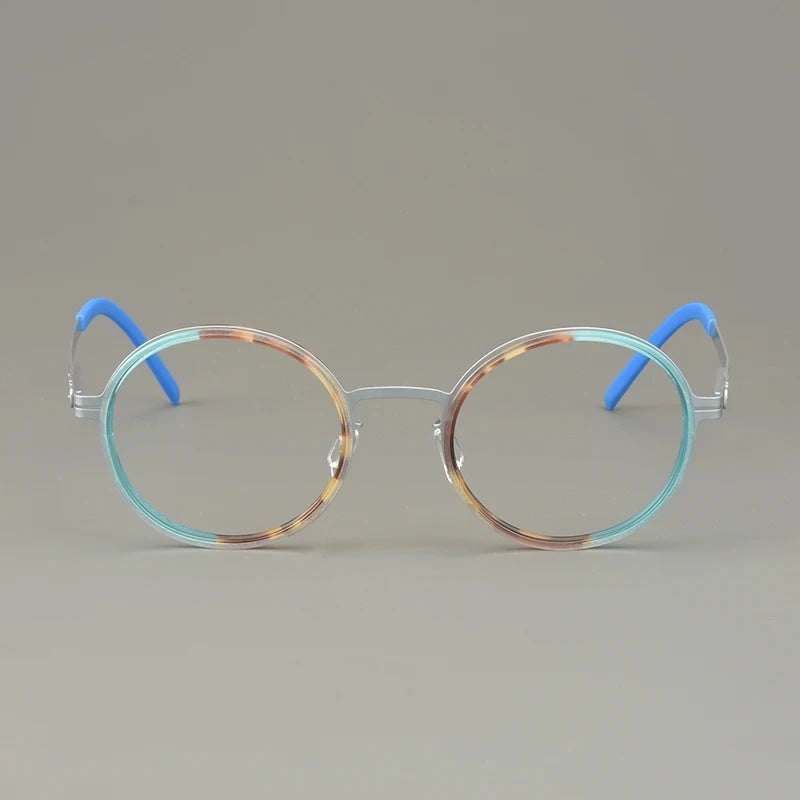 Classics Round Glasses Frame Eyeglasses Light Thin Screwless Acetate Ring Men Women Spectacle Germany Brand Design Oroshi 2025