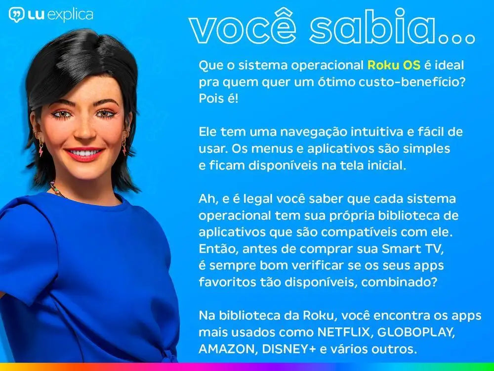 Smart TV 32 "HD LED Semp 32R6610 Wi-Fi 3 HDMI 1 USB