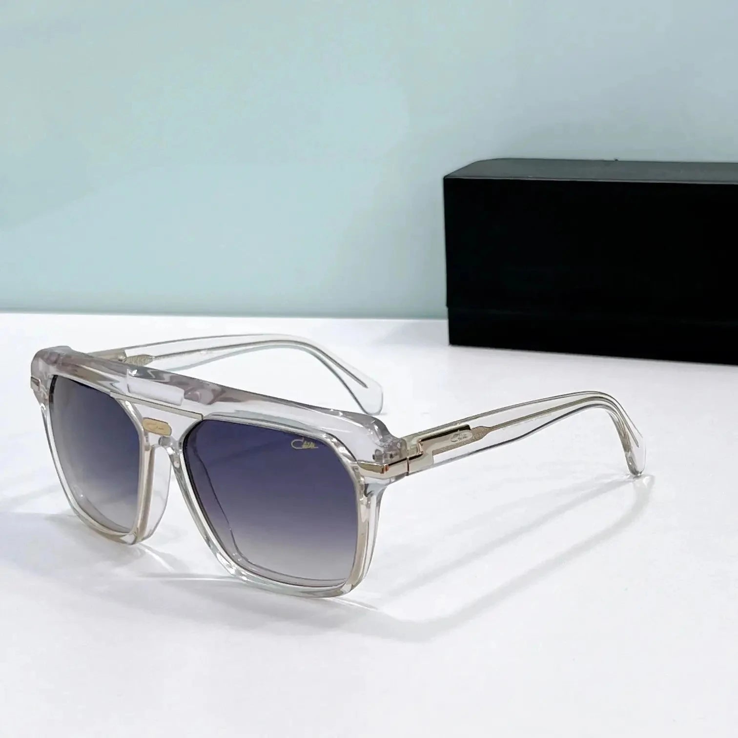 Authentic ORIGINALCAZAL MOD8040 UV400 Polarized Men Women Sun Glasses Fashion Retro Tortoise Acetate Frame Male Couple Eyewear