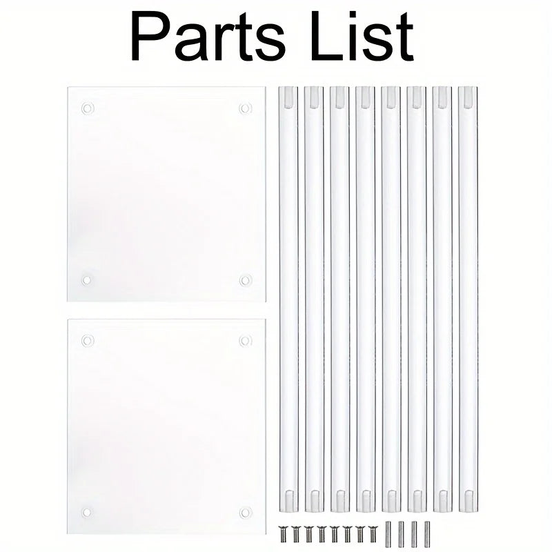 Acrylic transparent cylindrical flower stand vase, 31.5-inch high vase used as centerpiece for wedding tables, birthday parties,