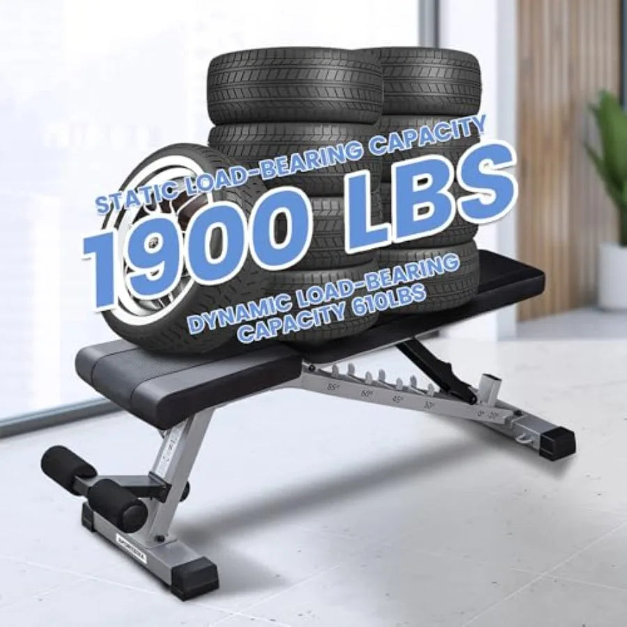 Adjustable Weight Bench Heavy Duty Fitness Bench For Weight Training Home Gym Bench Weightlifting and Strength Training Upgrade