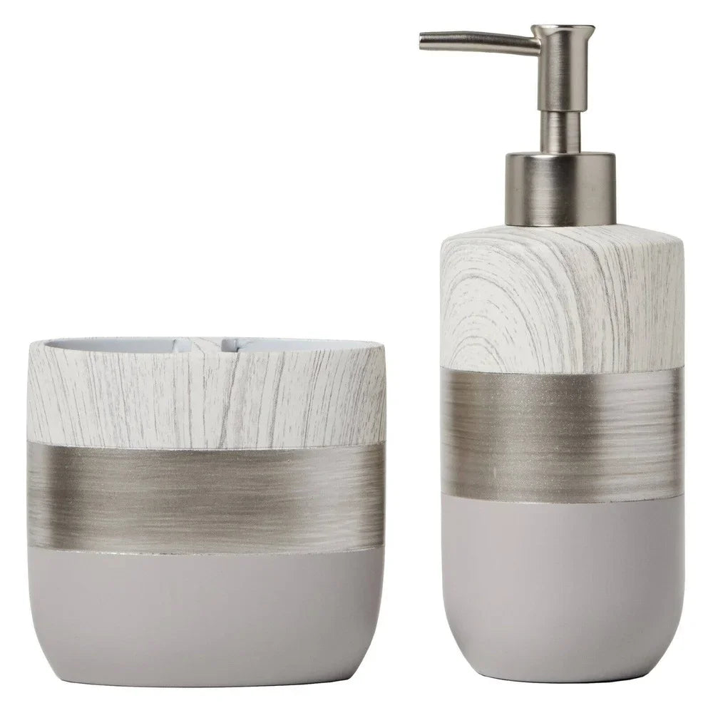 Liselotte Resin Toothbrush Holder Contemporary Design Bath Accessory Manual and Electric Toothbrushes Easy Care Wipe Clean