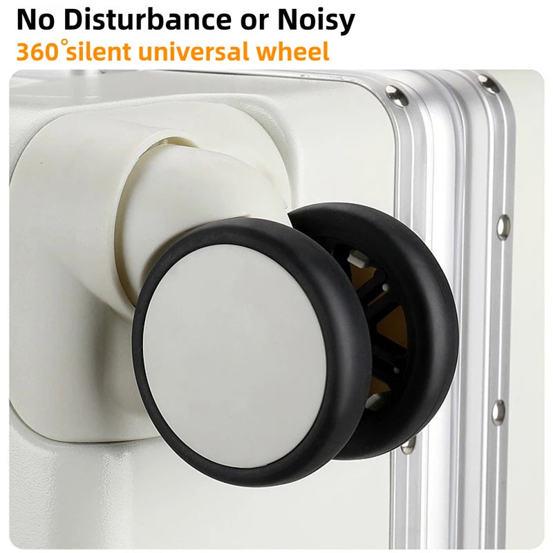 Large Size Travel Wheeled Suitcases With Aluminum Frame Anti-Collision Waterproof Carry On Luggage Carrier Trolley Case For Men