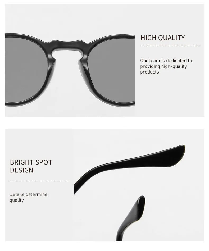 Men Fashions Oval Small Sunglasses Clear Classic Sun Glasses Trends for Transparent Shades for Women Street Fashion Sunglasses